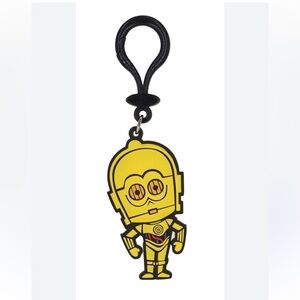 Star Wars C3PO Soft Touch Bag Clip/Keychain - Brand New